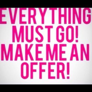 CLEARANCE SALE MAKE AN OFFER !!